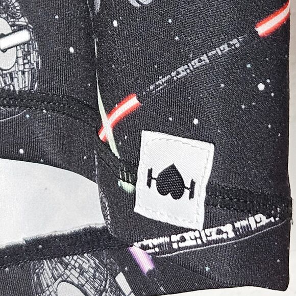 WODBOTTOM Star‎ Wars Black Lightsaber Print Women's Print Booty Shorts Size XXXL - Picture 3 of 5
